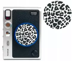 LoveInstant Dekoratyvinė lipduko plėvelė ant dangtelio, skirta Fuji Fujifilm Instax Mini Evo / 3m / juoda – leopardų raštas (pantera) (SB11070)