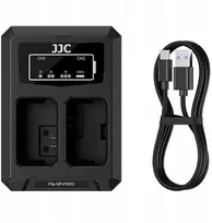JJC fotoaparato įkroviklis Dviejų baterijų USB-C įkroviklis 2x akumuliatoriams, skirta Sony NP-FW50 / DCH-FW50TC (SB11721)