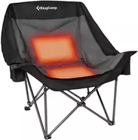 Master Kempingo sulankstoma šildoma kėdė KING CAMP Canna C10 (MAS-KC2591-juodas-pilkas)