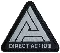 Helikon-Tex Direct Action logotipo antsiuvas – juodas