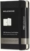 Moleskine Vizitinių kortelių dėklas PRO (6,5x10,5cm), 2 kišenės, juodas (MS-620305)