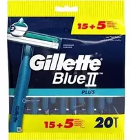 Procter Skustuvas Gillette Mėlyna II Plus vyrams 1 pakuotė - 20 vnt. (1527266)
