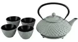 Vilde TSUKO ketaus arbatinukas su filtru, puodeliais ir padėkliuku, 1,25 l