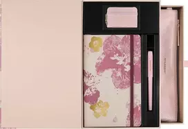 Moleskine 2026 Sakura rinkinys: sąsiuvinis su linijomis + sąsiuvinis su linijomis + pakabukas + dėklas + tušinukas (MS-9278670)