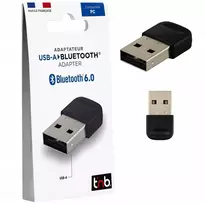 Bluetooth adapteris TnB 6.0 į USB USB-A T''nb prie PC Windows 11 10 8 7 Nuotolis 20 m / Adabt6 (SB12148)