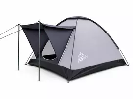 Turistinė palapinė Kubisport Kupolinė 2–3 asmenų Vandeniui atspari KS Outdoor Pilka 200 x 150 x 100 cm (Kub_05-ST03K-SE)