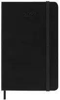 Moleskine savaitinis horizontalus kalendorius 2027, 12M, P, 9x14cm, kietais viršeliais, juodas (MS-9279707)