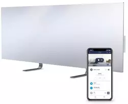 Joule Eco* Smart šildytuvas, 800 W, išmanusis valdymas, montavimas, kojelės, balta spalva