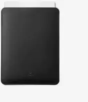 Baltan Dėklas baltas odinis Premium MacBook 13,3'' Air M1/M2/Pro juodas