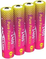 Ansmann Baterijos „Pure Power“ Li-Ion Micro AAA (1250 mAh) 1311-0034 rinkinys, 4 vnt.