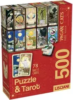 Lisciani Dėlionė suaugusiesiems ir Taro kortos Katės 500 elementų (304-120697)