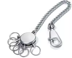 Troika Raktų pakabukas Patent Chain, su grandinėle, 6 raktams, matinis (TRKR10-60/MA)