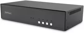 StarTech .Com perjungiklis - KVM-Switch - saugus - 4 x KVM prievadas (-ai) - 1 vietinis naudotojas - Darbalaukis - suderinamas su TAA (CK4-HP204C)