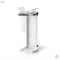 Jan Nowak Laikiklis kompiuteriui po stalu, reguliuojamas, metalinis, baltas: PC Holder (5907367515190)