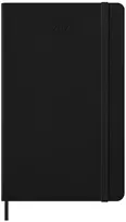 Moleskine savaitinis vertikalus kalendorius 2027, 12M, L, 13x21cm, kietu viršeliu, juodas (MS-9279752)