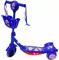Kubisport triratė vaikiška paspirtukas su šviečiančiais LED ratais, mėlyna, balansinis (Kub_05-CSK5K-MO)