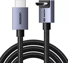 Kabelis HDMI-HDMI kampinis kištukas 2m (HDMI 2.1 8K@60Hz 48Gbps) juodas HD188 UGREEN