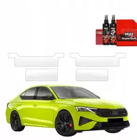 GrizzGlass Bespalvė apsauginė plėvelė BodyShield ant slenksčių, skirta Skoda Octavia 4 RS Facelift (2024-2026) [4w1] (GRZ22734)
