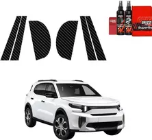 GrizzGlass Anglies plėvelė apsauginė BodyShield Carbon priekiniams statramsčiams, skirta Citroen C3 Aircross (2025-2026) [6w1] (GRZ19987)