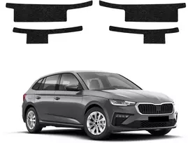 GrizzGlass Juoda techninė danga HeavyDuty Juodas slenksčiams skirti Skoda Scala (2023-2026) [4w1] (GRZ20485)
