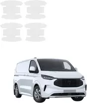 GrizzGlass Bespalvė techninė danga HeavyDuty Clear po rankenomis, skirta Ford Transit Custom (2022-2026) [4w1] (GRZ21979)