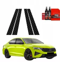 GrizzGlass anglies pluošto apsauginė plėvelė BodyShield Carbon statramsčiams skirti Skoda Octavia 4 RS Facelift (2024-2026) [4w1] (GRZ22561)