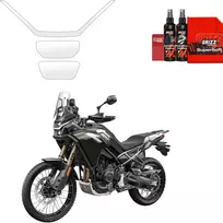 GrizzGlass Bespalvė apsauginė plėvelė BodyShield priekiniams žibintams, skirta CFMOTO 450MT (2024-2026) [3w1] (GRZ22495)