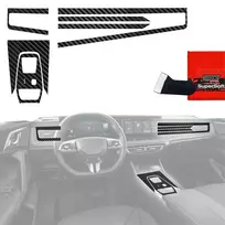 GrizzGlass Plėvelė vidaus apdailai PianoSkin Carbon Glossy, skirta MG HS Hybrid (2024-2026) [6w1] (GRZ22430)