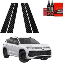 GrizzGlass anglies plėvelė apsauginė BodyShield Carbon ant statramsčių Volkswagen Tiguan (2023-2026) [4w1] (GRZ19974)