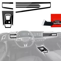 GrizzGlass Plėvelė vidaus apdailai PianoSkin Juodas Glossy, skirta MG HS Hybrid (2024-2026) [6w1] (GRZ22668)