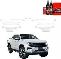 GrizzGlass Bespalvė apsauginė plėvelė BodyShield slenksčiams, skirta Volkswagen Amarok (2023-2026) [4w1] (GRZ20009)