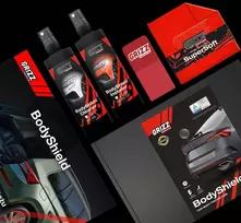 GrizzGlass Bespalvė apsauginė plėvelė BodyShield ant slenksčio su išpjovomis, skirta Volvo XC40 (2022-2026) [4w1] (GRZ22223)