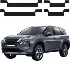 GrizzGlass Juoda techninė danga HeavyDuty Juodas ant slenksčių, skirtų Nissan X-Trail Facelift (2024-2026) [4w1] (GRZ20382)