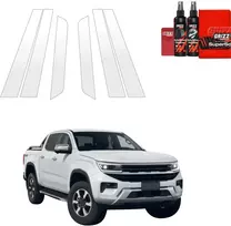 GrizzGlass Bespalvė apsauginė plėvelė BodyShield ant statramsčių, skirta Volkswagen Amarok (2023-2026) [6w1] (GRZ20064)