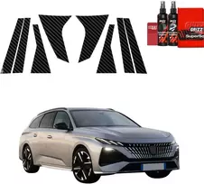 GrizzGlass anglies plėvelė apsauginė BodyShield Carbon priekiniams statramsčiams, skirta Peugeot 308 SW (2026) [8w1] (GRZ20045)