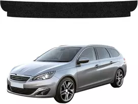 GrizzGlass Juoda techninė danga HeavyDuty Juodas bagažinės slenksčiui, skirtam Peugeot 308 Kombi (2013-2021) (GRZ20365)