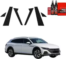 GrizzGlass Anglies plėvelė apsauginė BodyShield Carbon stulpams, skirtas Volkswagen Arteon Shooting Brake (2019-2025) [6w1] (GRZ19994)