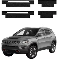 GrizzGlass Juoda techninė danga HeavyDuty Juodas slenksčiams, skirti Jeep Compass (2020-2024) [4w1] (GRZ20427)