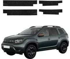 GrizzGlass Juoda techninė danga HeavyDuty Juodas slenksčiams Dacia Duster (2024-2026) [4w1] (GRZ20249)