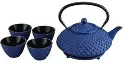 Vilde TSUKO ketaus arbatinukas su filtru, puodeliais ir padėkliuku, 1,25 l