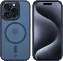 Dėklas Tactical Taktinis MagForce Hypersand dangtelis, skirtas Apple iPhone 15 Pro, tamsiai mėlyna