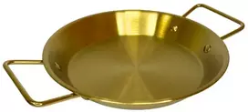 Metalinis padėklas-lėkštė 24cm su rankenomis 004-24