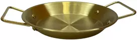 Metalinis padėklas-lėkštė su rankenomis 22cm 004-22