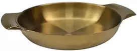 Metalinis dubuo-lėkštė 22cm 003-22 aukso spalvos