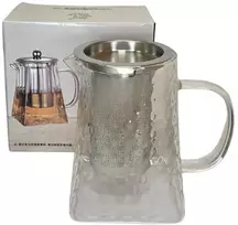 Virdulys Stiklinis arbatinukas su nerūdijančio plieno sieteliu 750ml 4303