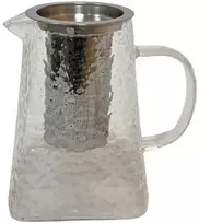 Virdulys Stiklinis arbatinukas nerūdijančio plieno sieteliu 950ml.4302