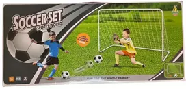 Žaisliniai metaliniai futbolo vartai+kamuolys JB8884D