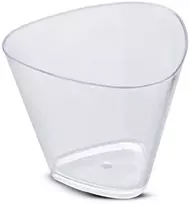 Plastikiniai vienkartiniai indeliai desertui 50vnt 70ml ch-741