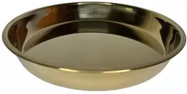 Metalinis padėklas 30cm apvalus aukso spalvos 8373-30
