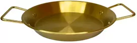 Metalinis padėklas-lėkštė 26cm su rankenomis 004-26